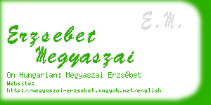 erzsebet megyaszai business card
